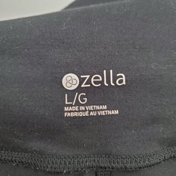 Zella Full Length High Waisted Leggings Pants Women Size Large Strappy Hem - Picture 8 of 15